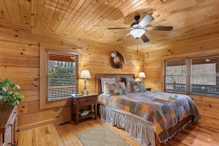 Elk Laurel Master King Bedroom with Private Large Master Bath and Walk In Closet