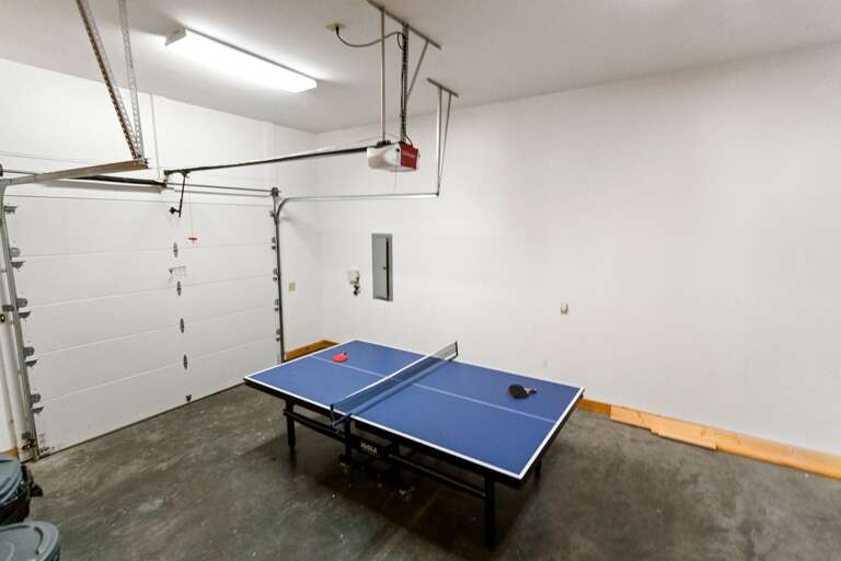 Ping Pong Table in the Garage for Epic Competitions
