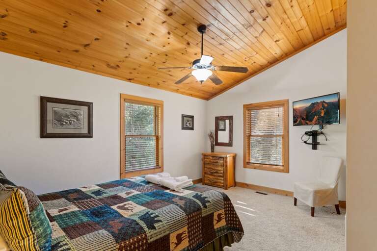 TV in the Queen Bedroom