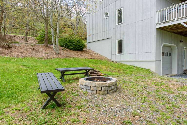 Firepit at Flat Top Lodge