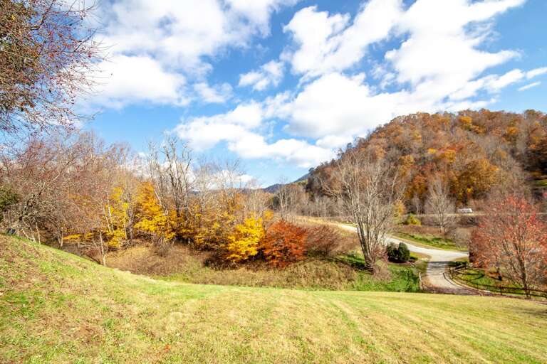 Beautiful Autumn View looking from Fly Way Dreams toward the Road
