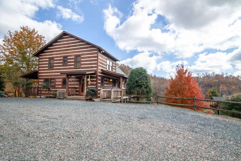 Large Level Gravel Parking Area