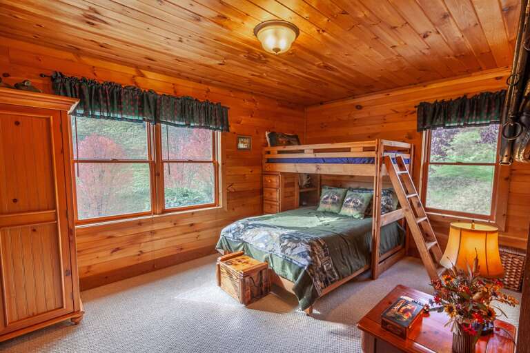 Loft Bedroom with Twin over Twin Bunk Bed