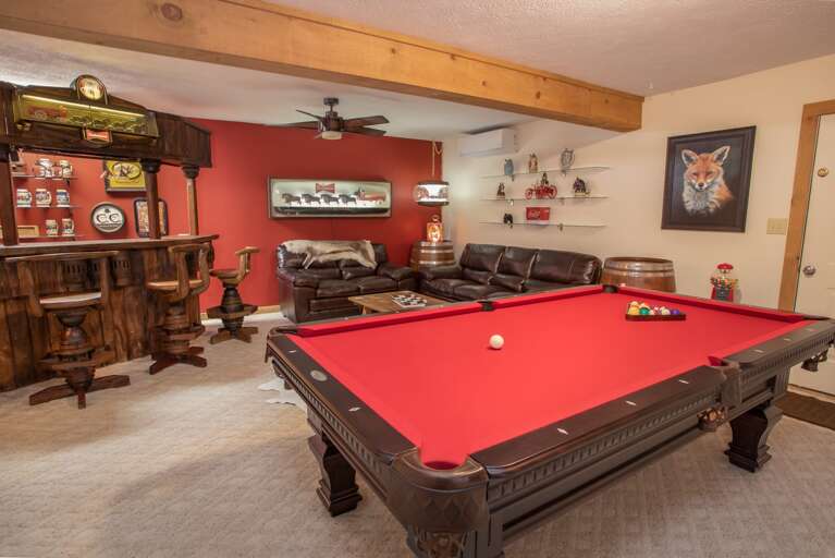 Lower Level Game Room and Den