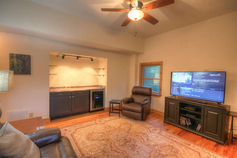 Downstairs Living Area with Widescreen TV