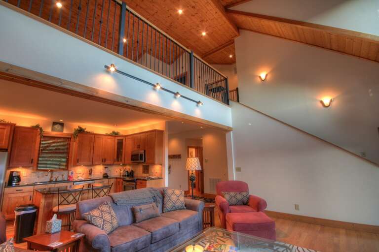 Grandfather Lookout Stairs to Game Room/Loft over Kitchen/Living Area