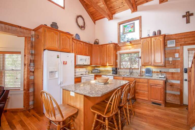 Kitchen with Island Seating for Four Kitchen with Island Seating for Four