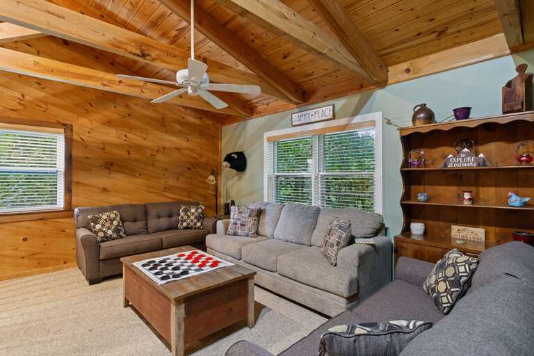 Den in Loft Area, Sofa Converts to Queen Size Bed