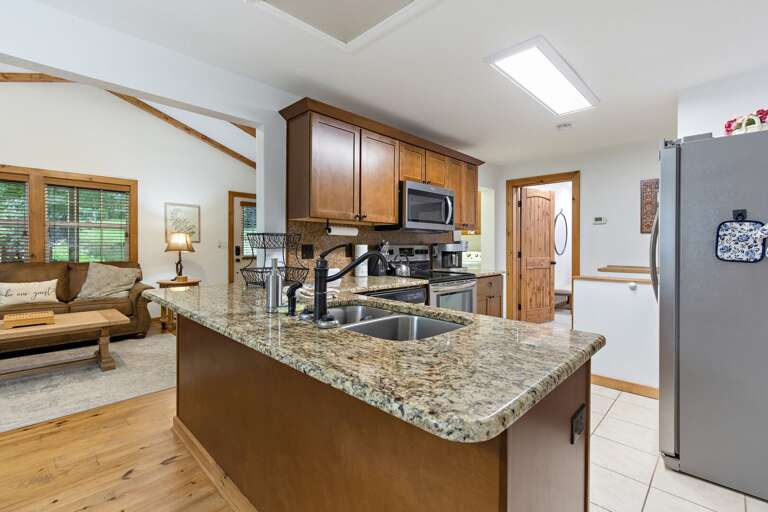 Kitchen with Granite Counters