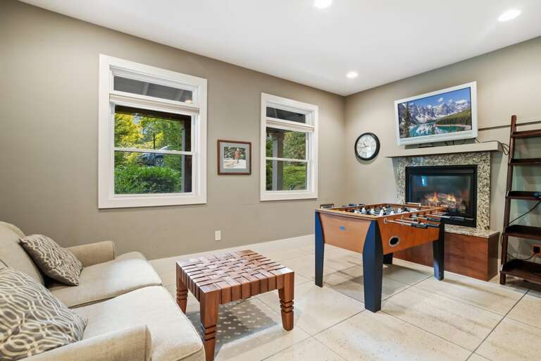 Den with Gas Fireplace and Flat Screen Den with Gas Fireplace and Flat Screen