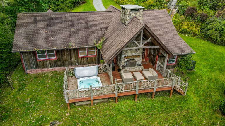 Bird's Eye View of Hot Tub/Outdoor Living Area Bird's Eye View of Hot Tub/Outdoor Living Area