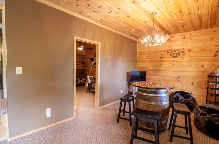 Checker Table in Game Area on Lower Level