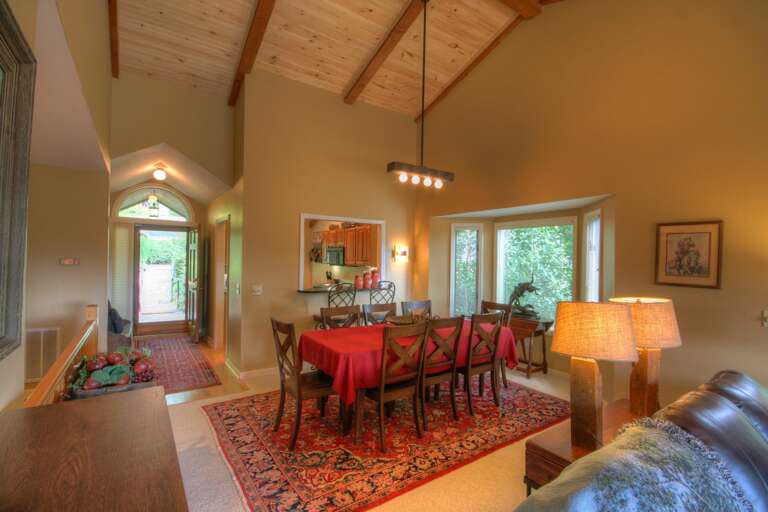 Dining for 8 at the Table, with Additional Stools at Bar Top