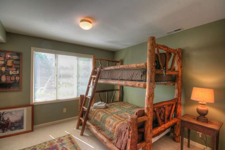 Downstairs Bunk Bedroom with Ensuite Full Bath