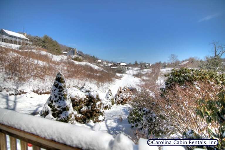 Kumbaya winter view off porch Kumbaya winter view off porch