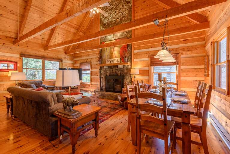 Dining Table open to Great Room and Kitchen