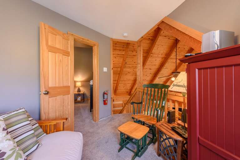 Loft Sitting Area with Futon Sleeper