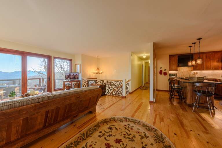 Custom-crafted Branch Railings and Foyer Chandelier are just a few of the many Unique Touches!