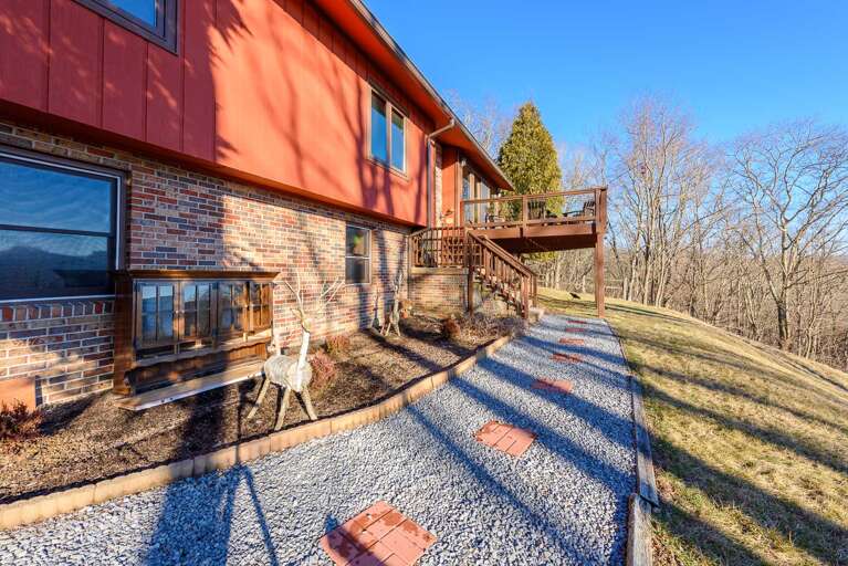 Level Walk from Driveway around to Front Door