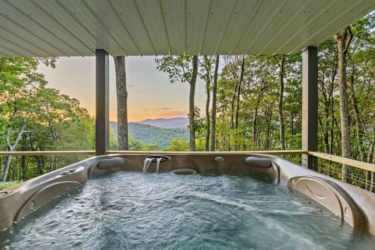 Hot Tub on Lower Covered Deck