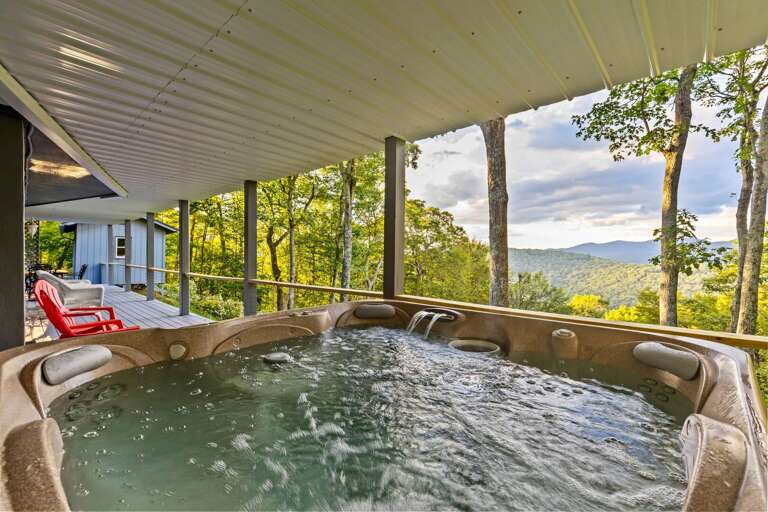 Hot Tub on Lower Covered Deck