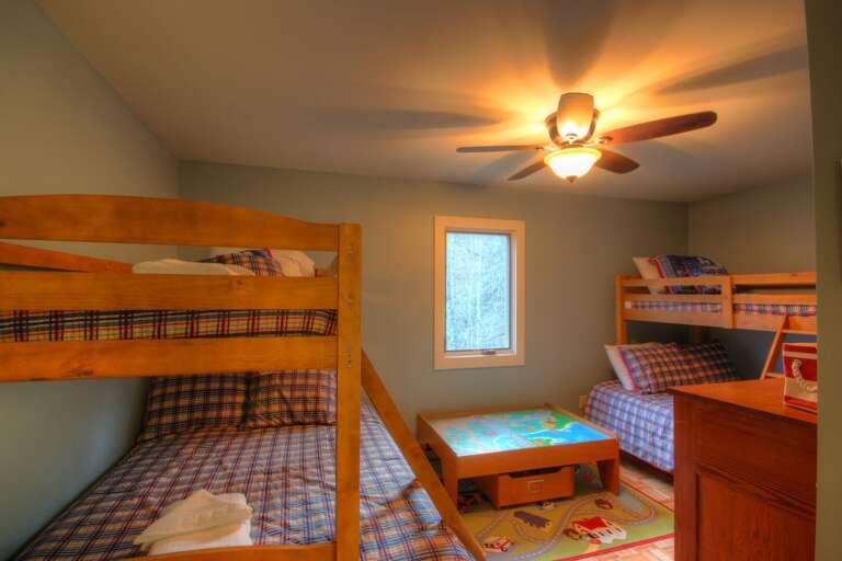Majestic Mountain Haus Bunk Bedroom with Half Bathroom