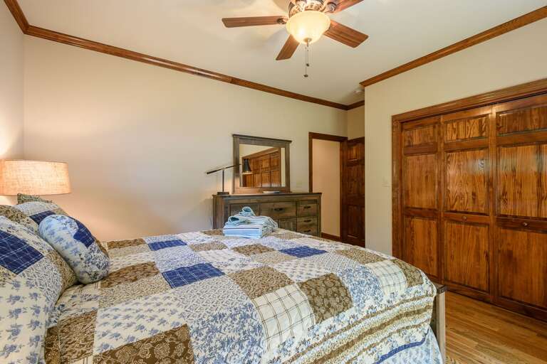 Main Level Queen Bedroom with Large Closet