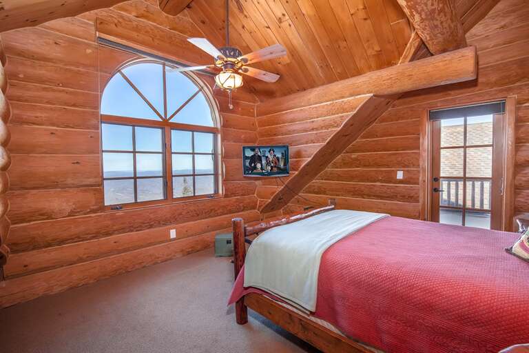 Upstairs queen bedroom in right wing