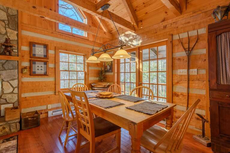 Dining Area with Access to Bach Porch