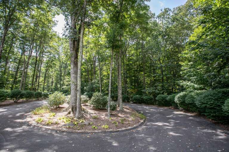 Circular Paved Driveway leading to Misty Mountain Manor