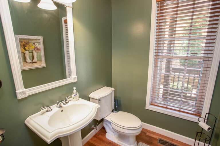 Half bathroom on main level