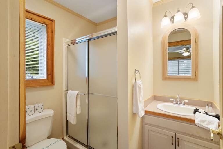 Ensuite Bathroom in the Lower Level King Bedroom