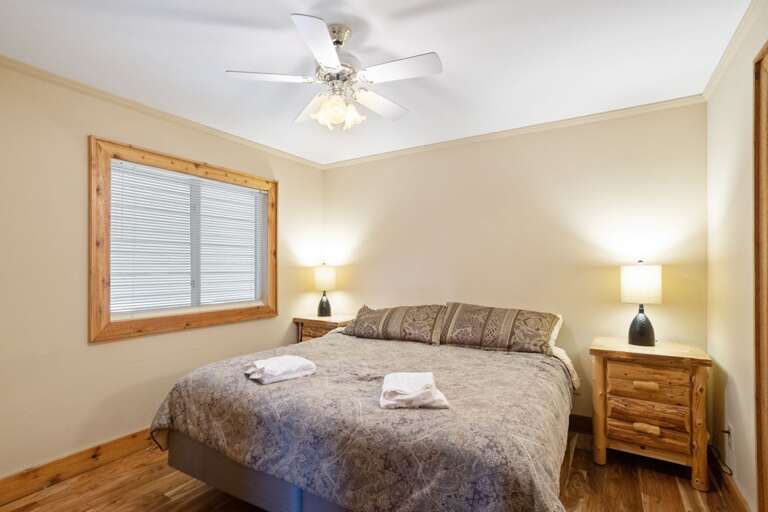 Main Floor King Bedroom with Full Ensuite Bathroom