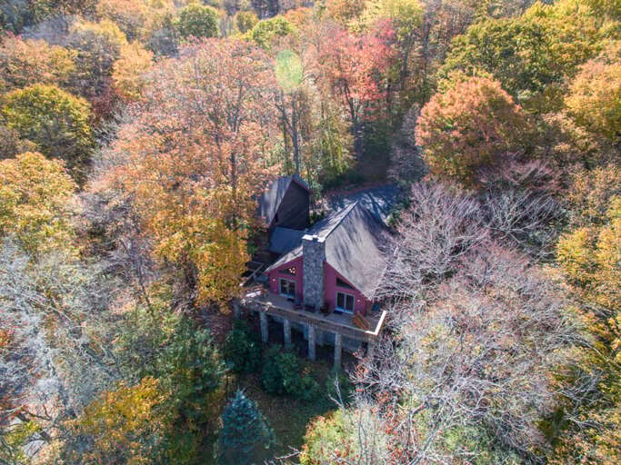 North View Lodge rear from above
