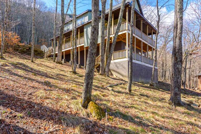Looking up at Northern Exposure from Back Yard