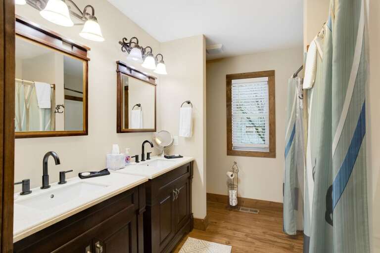Private ensuite Master Bathroom with Double Vanities