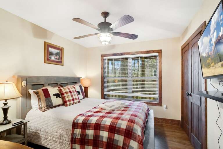 Queen Bedroom on Main Level with HD Smart TV