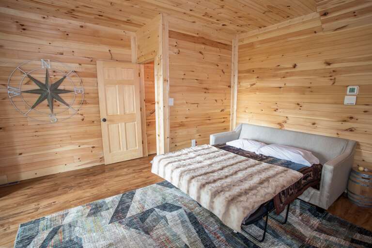 Queen Sleeper Sofa in Lower Level Den