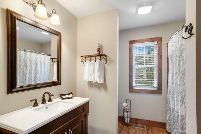 Upstairs Full Bathroom with Tub and Shower Combo