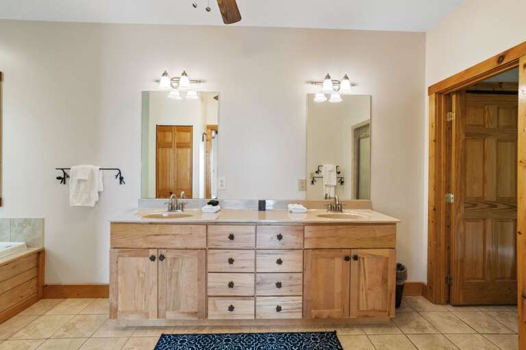 Double Sink Vanity in the Master Bathroom Double Sink Vanity in the Master Bathroom
