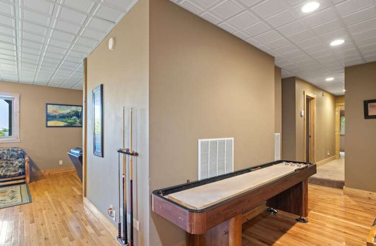 Shuffleboard Table in the Game Room Shuffleboard Table in the Game Room