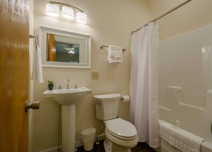 Private Bath adjacent to Upstairs Bedroom Private Bath adjacent to Upstairs Bedroom