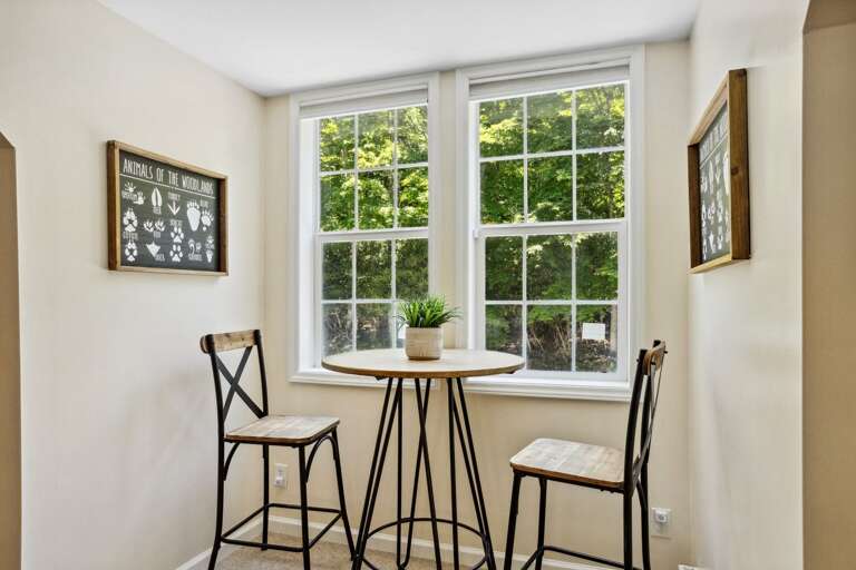 Cozy Table Nook in the Upstairs Sitting Room Cozy Table Nook in the Upstairs Sitting Room
