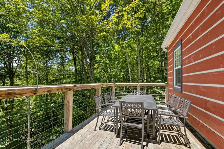 Outdoor Dining Table on Main Level Deck Outdoor Dining Table on Main Level Deck