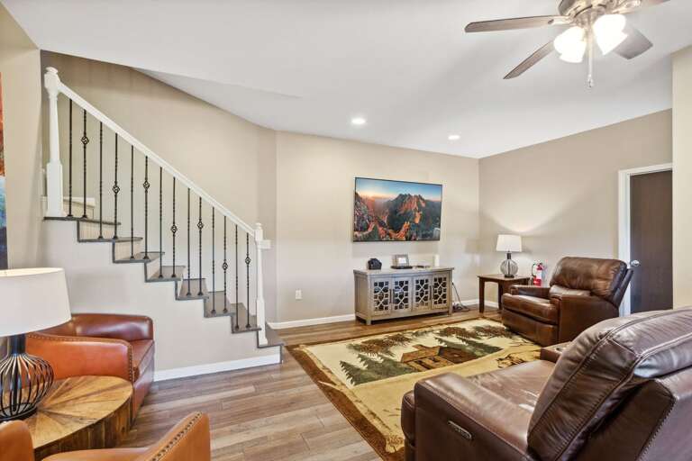 Theater Style TV Space in the Family Room Theater Style TV Space in the Family Room
