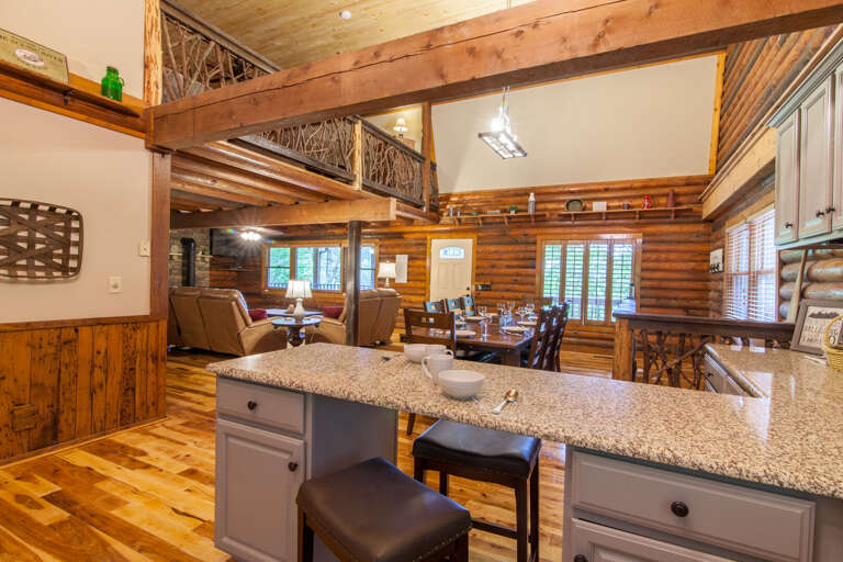 Center Island Bar Top between Kitchen and Dining Area, Dines Two Additional Guests! Center Island Bar Top between Kitchen and Dining Area, Dines Two Additional Guests!