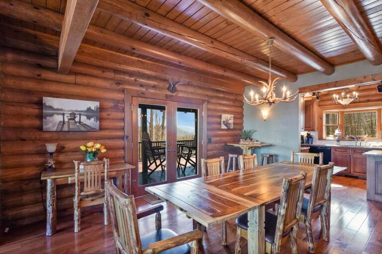 Large Elegant Dining Table Seats Ten