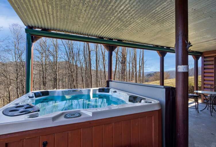 Lower Patio with Hot Tub