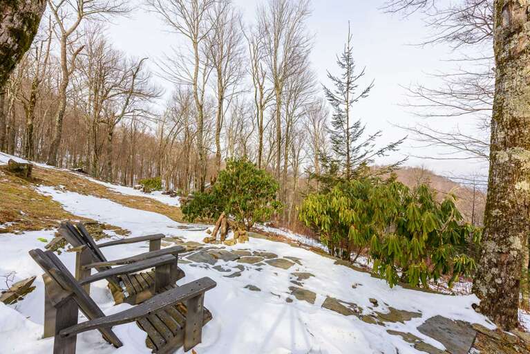 Winter Exterior of Spice Ridge Retreat