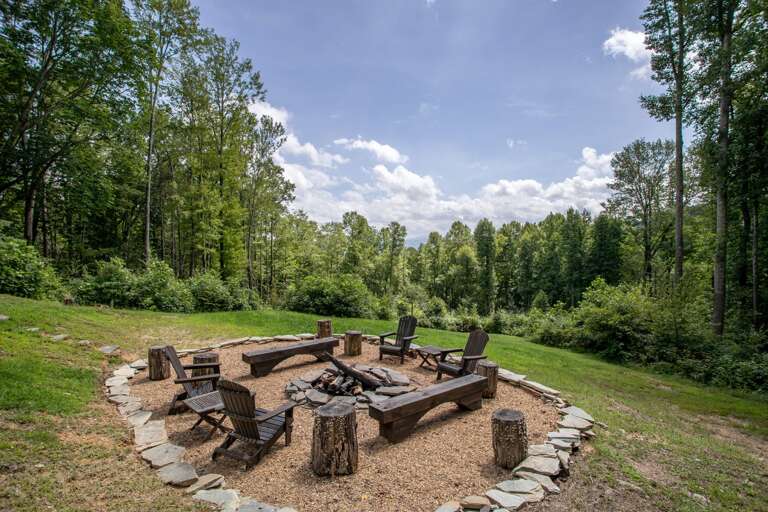 Fire Pit Area in the Lower Yard Fire Pit Area in the Lower Yard